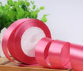 Ruban de Satin, Boîte-Cadeau, Décorative de Mariage, Ceinture d'emballage de Bouquets - Rose Pastèque