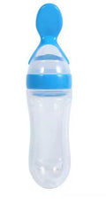 Outils d'Alimentation Pour Bébés En Silicone Non Toxique Sans BPA,Cuillère à Presser Fruits Riz, Cuillère De Distribution De 