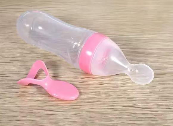 Outils d'Alimentation Pour Bébés En Silicone Non Toxique Sans BPA,Cuillère à Presser Fruits Riz, Cuillère De Distribution De 
