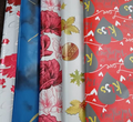 Lot de 5 Feuilles De Papiers d'Emballages Cadeau