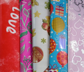 Lot de 5 Feuilles De Papiers d'Emballages Cadeau