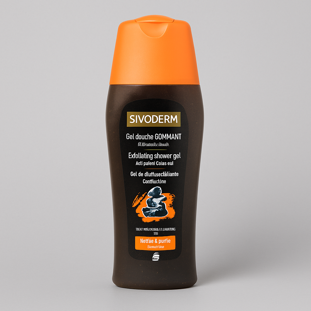 SIVODERM Gel Douche Gommant Charbon Actif