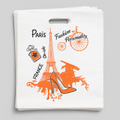 Lot De 50 Sacs Plastiques Décorés (Motif Paris – Fashion Personality)