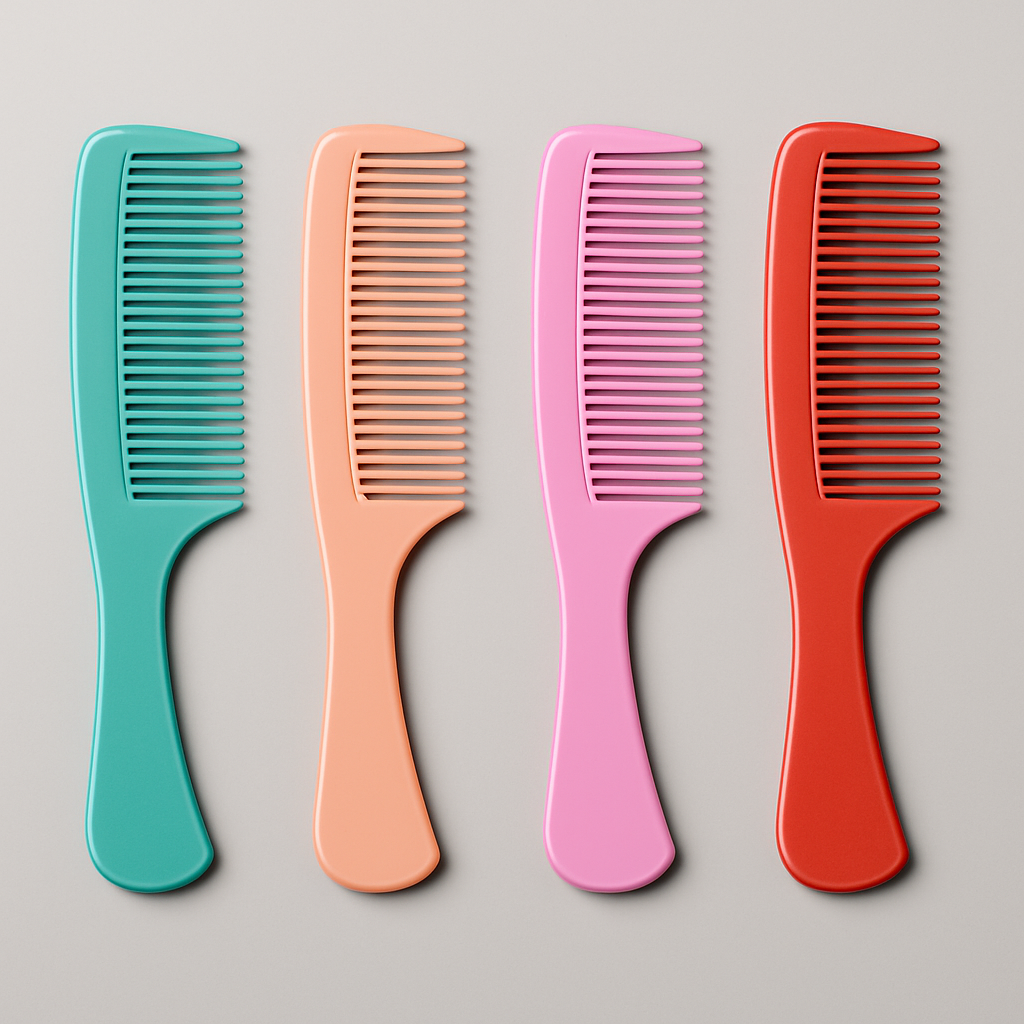 Lot de4 Peignes Plastiques Colorés