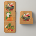 Dessous de Verre “Fruits” – Lot de 6 avec Support