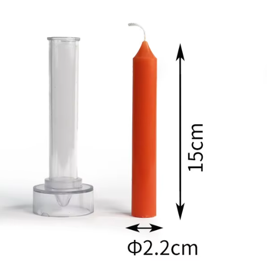 Moule à bougie cylindrique – Transparent