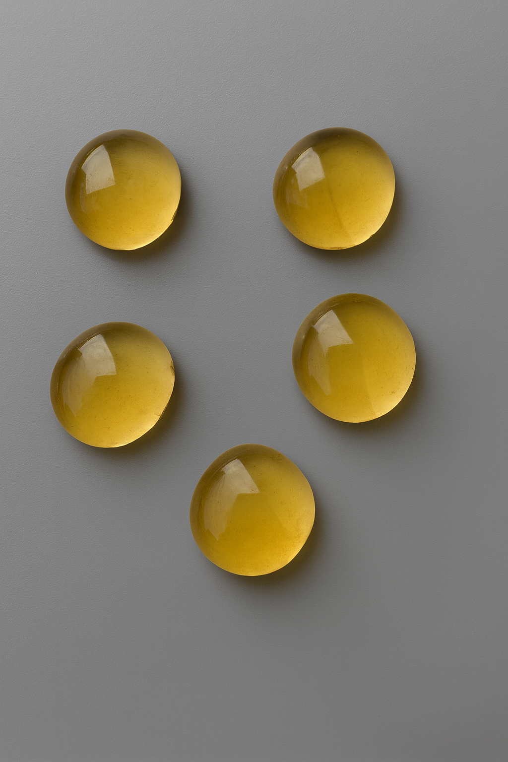 Galets décoratifs jaunes (lot de 10)