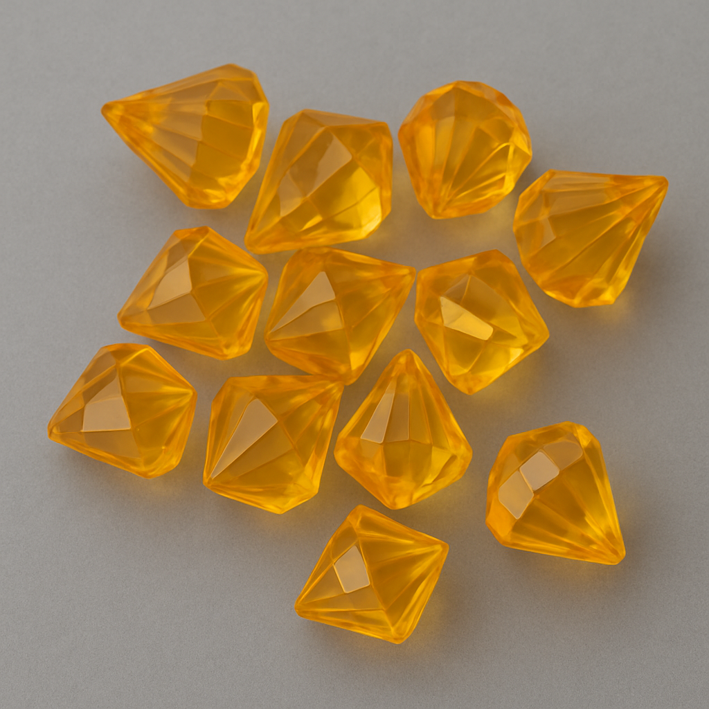 Pierres Décoratives Orange (Lot de 20)