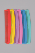Peignes Plastique Multicolores (Lot de 6)