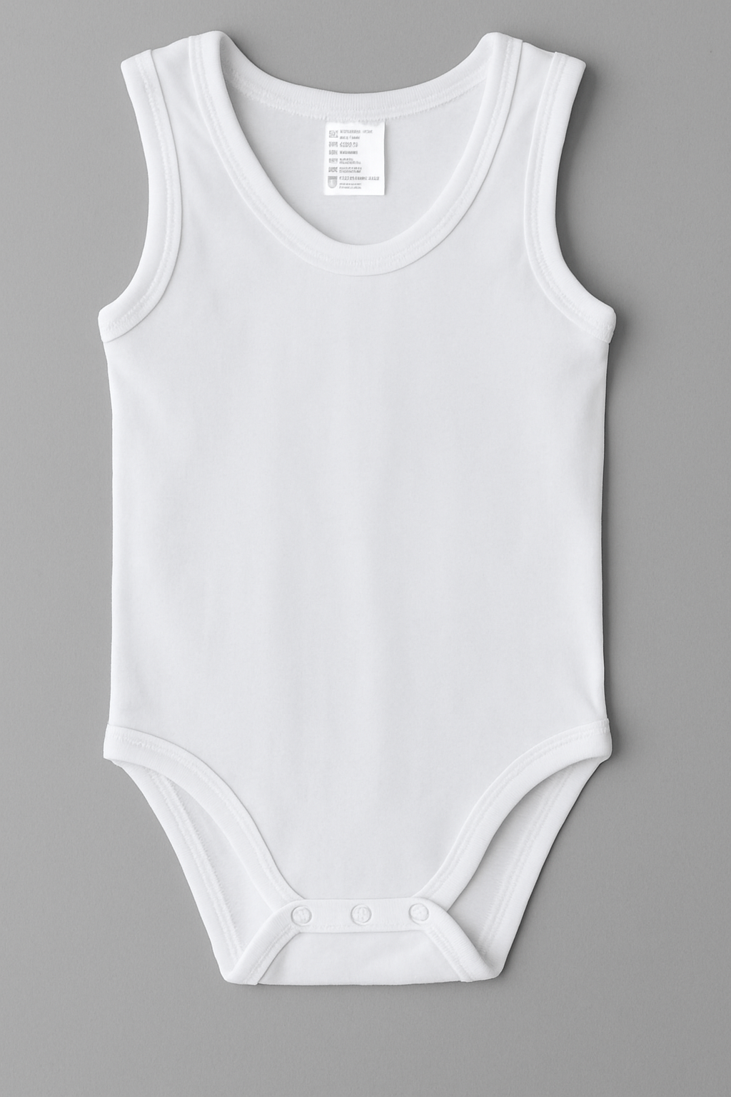 Body Blanc Bébé – Sans Manches / 100% Coton (Lot De 5)