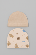Lot de 2 Bonnets Bébé