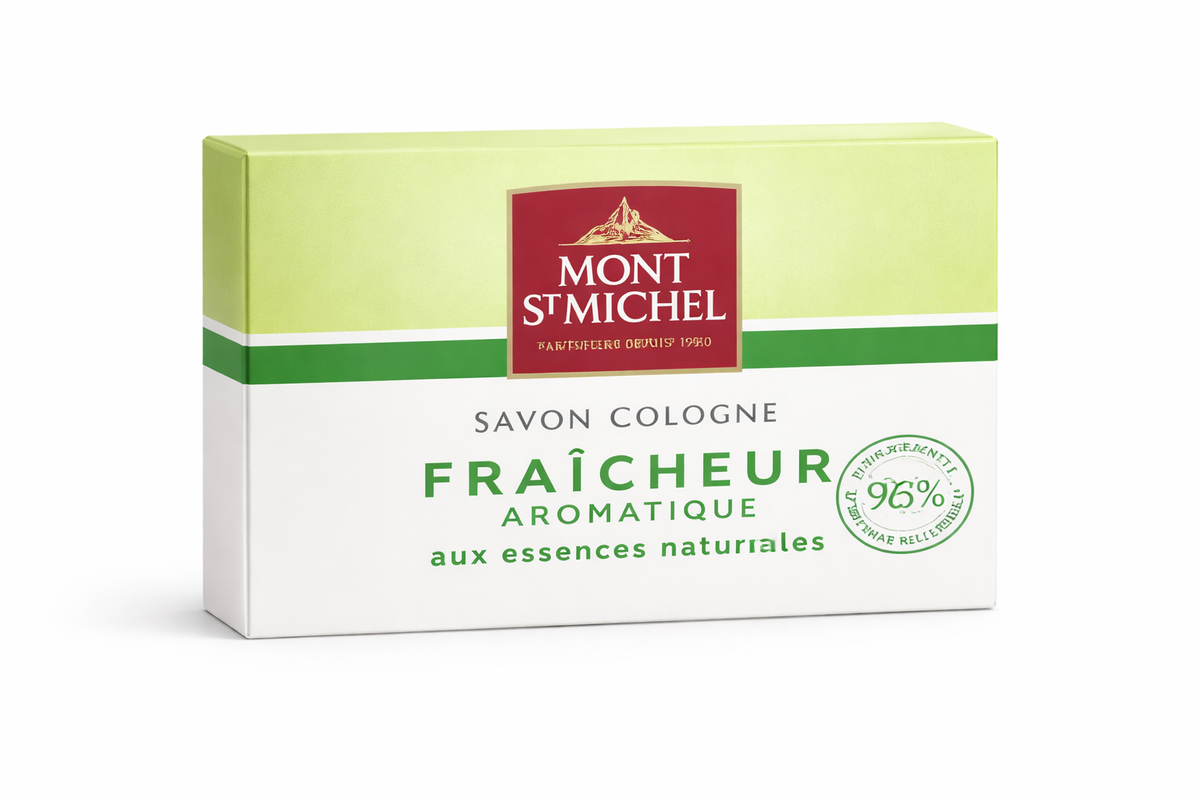 Savon Cologne Mont St Michel – Fraîcheur Aromatique – Nettoyage Quotidien