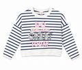 T-shirt Fille à Rayures Bleu Marine et Blanc – Manches Longues