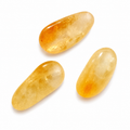 Lot de 3 Pierres Citrine Polies Naturelles
