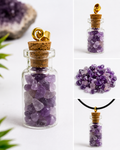 Pendentif Flacon Améthyste Naturelle