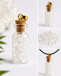 Pendentif Flacon Cristal de Roche Naturel