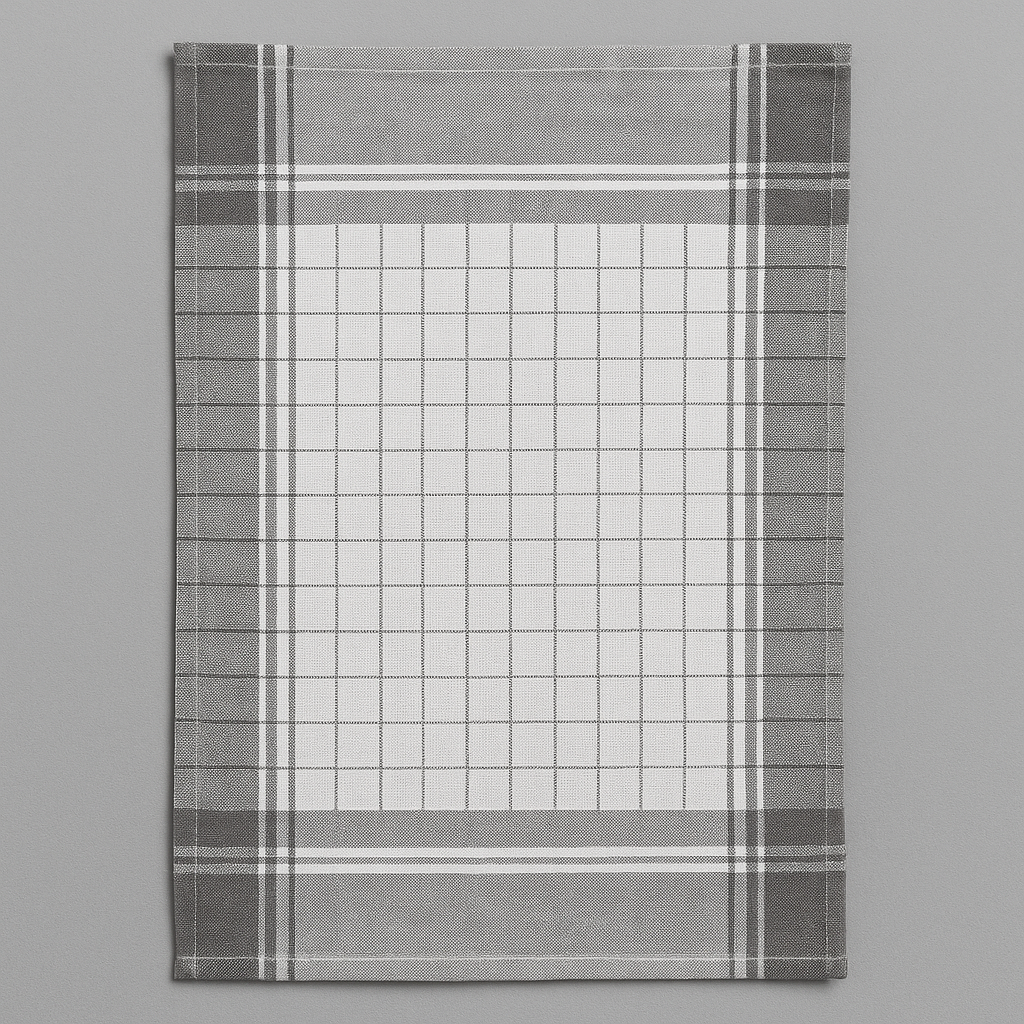 Lot De 6 Torchons de Cuisine à Carreaux – Grand Format & Élégance Moderne