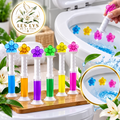Lot de 3 Gels WC nettoyant et parfumant – Applicateur fleurs, désodorisant pour salle de bain & nettoyant pour cuvette, assai