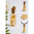 Pendentif Flacon Citrine Naturelle