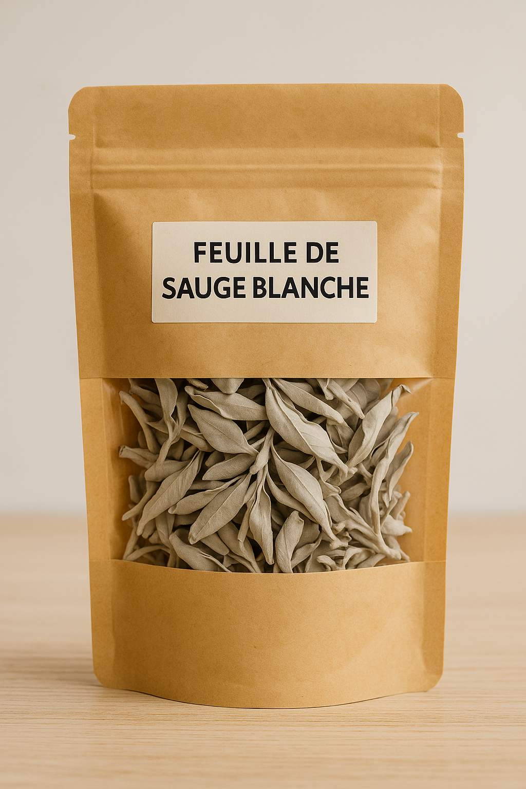 Sauge Blanche Séchée – Feuilles Naturelles